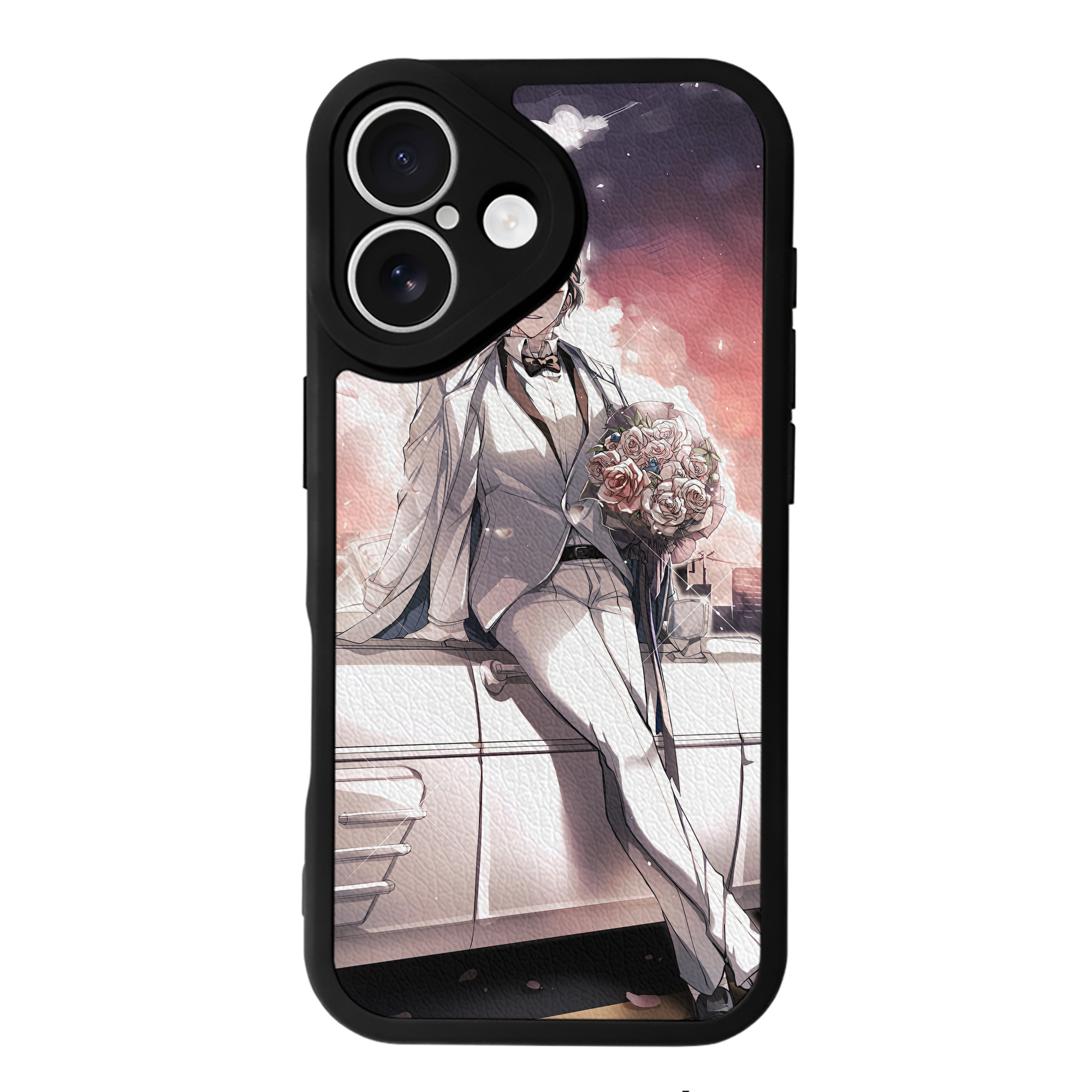 （画像用） 文豪ストレイドッグス Bungo Stray Dogs 【iPhone 16シリーズ対応】シリコンスマホケース（レザー調） 材質：シリコン